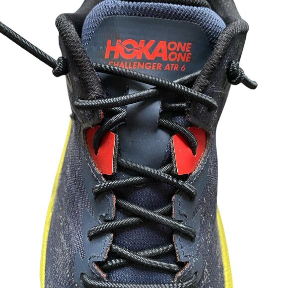 Hoka One One Challenger RTR 6 Men’s EU 9.5 43.5 Gray Red Yellow Running Lace Up - Picture 6 of 11